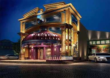 歐式風(fēng)格娛樂會所裝修設(shè)計案例效果圖