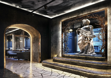 極簡輕奢風(fēng)酒吧俱樂部裝修設(shè)計(jì)案例