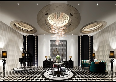 杭州錢塘區(qū)奢華KTV設(shè)計裝修案例效果圖