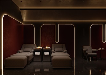 嵊州足浴SPA會所裝修設(shè)計案例效果圖